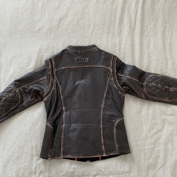 Leather Motorcycle Jacket - Custom Bilt - Picture 2 of 4